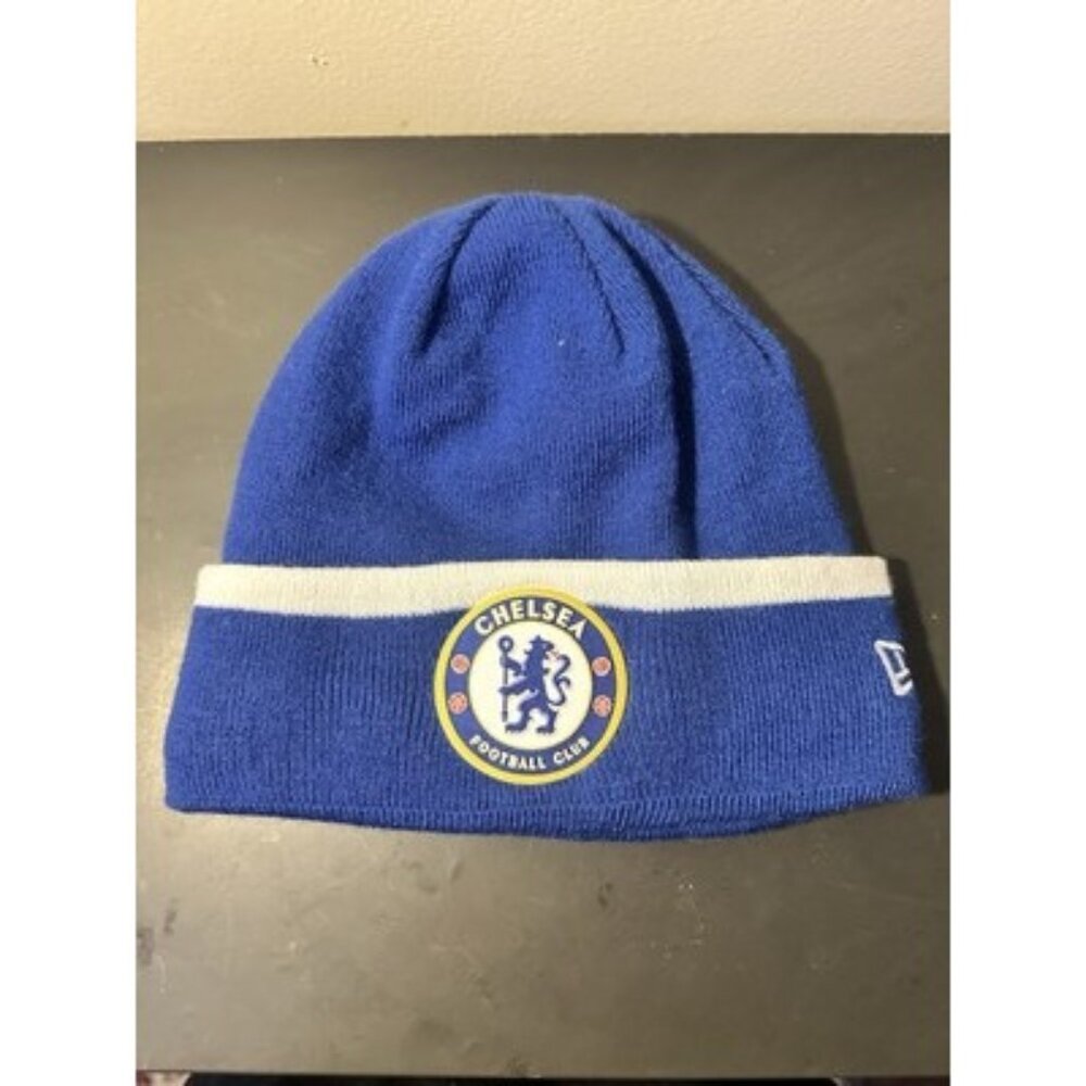 Chelsea FC Football Club Official Licensed Knit Beanie Hat Winter Cap New Era